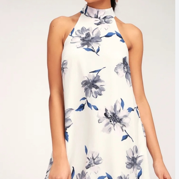 Lulus Darling Dearest White Floral Print Swing Dress - Picture 3 of 12